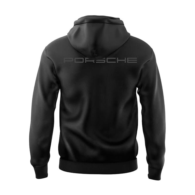 Hoodie for Car Enthusiast for Men & Women Black Hoodie 100% Cotton Car Printed Hoodies. - Image 4