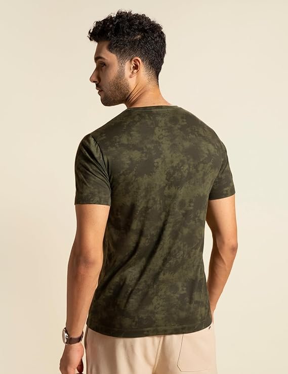 Regular Fit Cotton Blend Tshirt Half Sleeve Crew Neck Comfortable Casual Lightweight Premium Vortex Elemental Breeeze Tshirts for Men - Image 3